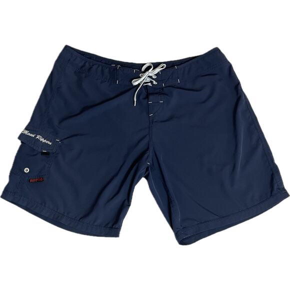 Maui Rippers Board Shorts Mens Size 14 Blue Draw String Hawaiian Swim Trunks - Picture 1 of 6